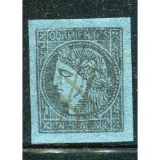 ARGENTINA 1856 GJ 1 CORRIENTES LA PRIMER ESTAMPILLA ARGENTINA MUY BONITO EJEMPLAR TIPO 4 DE LA PLANCHA U$ 45